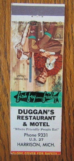 Duggans Restaurant & Motel - Matchbook (newer photo)